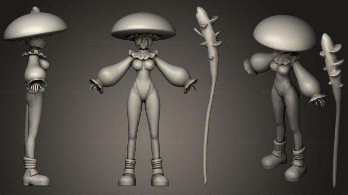 Figurines simple (Mushroom Magic, STKPR_1482) 3D models for cnc
